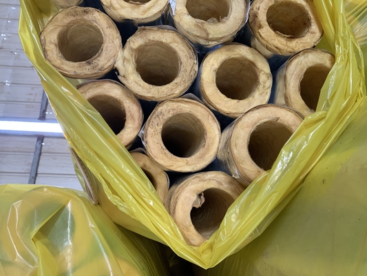 High-Density Rock Wool Fire Insulation Pipe Shell Aluminum Foil Veneer Insulation Sheet with Fire Rating A1