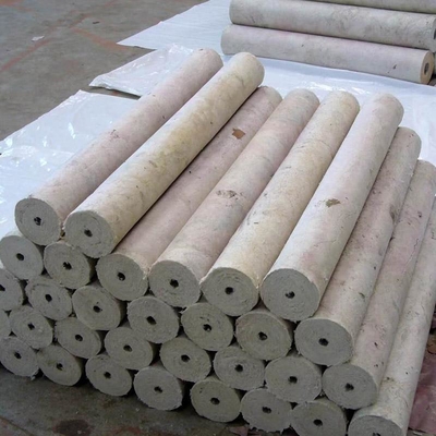 CE Certified Fire-Resistant Hydrophobic Rock Wool Insulation Pipes Made in China Different Sizes Glass Fiber Material