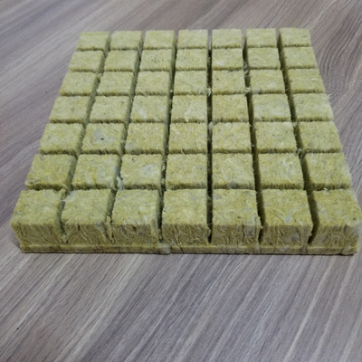 Basalt Mineral Wool Seedling Blocks Square Shape Rock Wool Insulation for Soilless Agricultural Cultivation