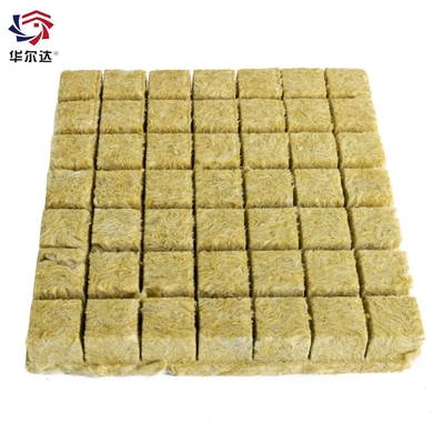 Basalt Mineral Wool Seedling Blocks Square Shape Rock Wool Insulation for Soilless Agricultural Cultivation