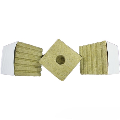 Basalt Mineral Wool Seedling Blocks Square Shape Rock Wool Insulation for Soilless Agricultural Cultivation