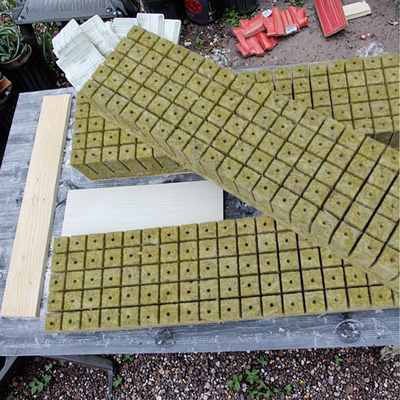Modern 200x200x200mm Agricultural Soilless Rock Wool Planting Blocks Heat Insulation Material Hydrophobic Surface for Warehouses