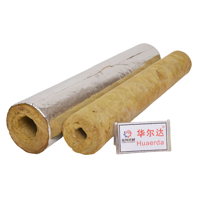 Fireproof Rock Wool Pipe Insulation for Industrial Use Aluminum Foil Thermal Insulation Tube
