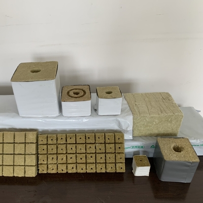 40mm Independent Basalt Rock Wool Blocks for Seedling Cultivation Planting Rock Wool Coated Products Square Sheet Shape